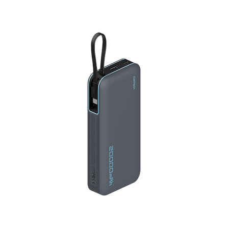 แบตเตอรี่สำรอง CUKTECH AURA PB200N 20000 mAh สีเทา จ่ายไฟรวมสูงสุด 55W
